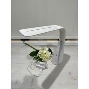 OttLite LED Desk Lamp Charging Pad USB Port White Adjustable
